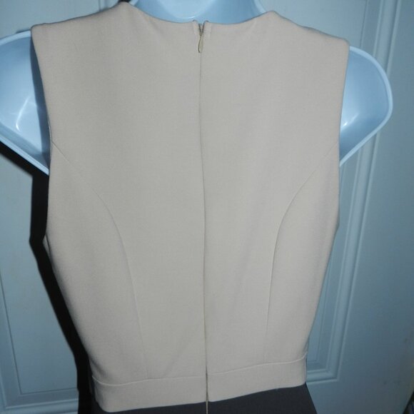 Elisabetta Franchi A-Line Shift Midi Dress Cream/Gray EU 40 🆕⌚📦🏃💨🚚 - Picture 15 of 16
